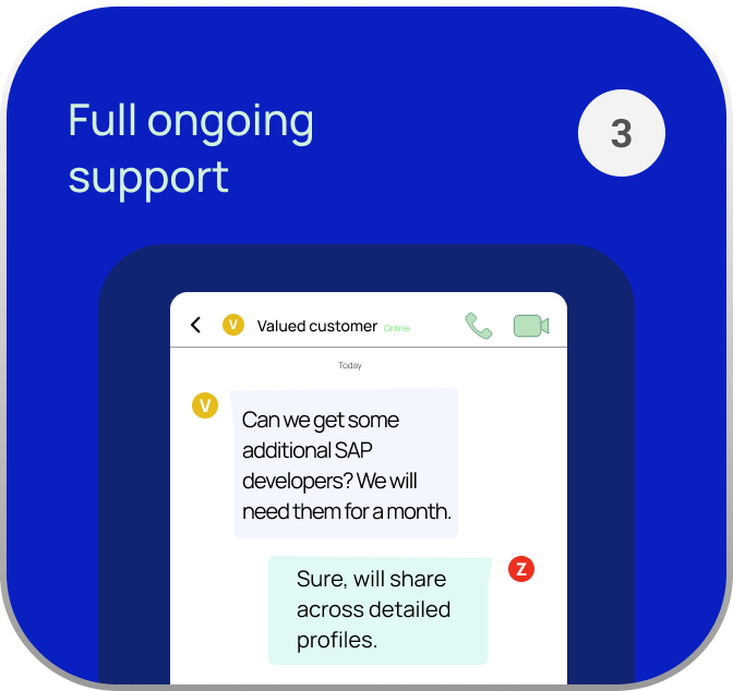 Ongoing support